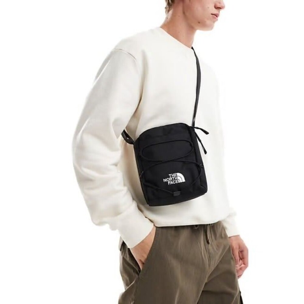 The North Face Unisex Black Jester Front Bungee Cord Adjustable Crossbody Bag